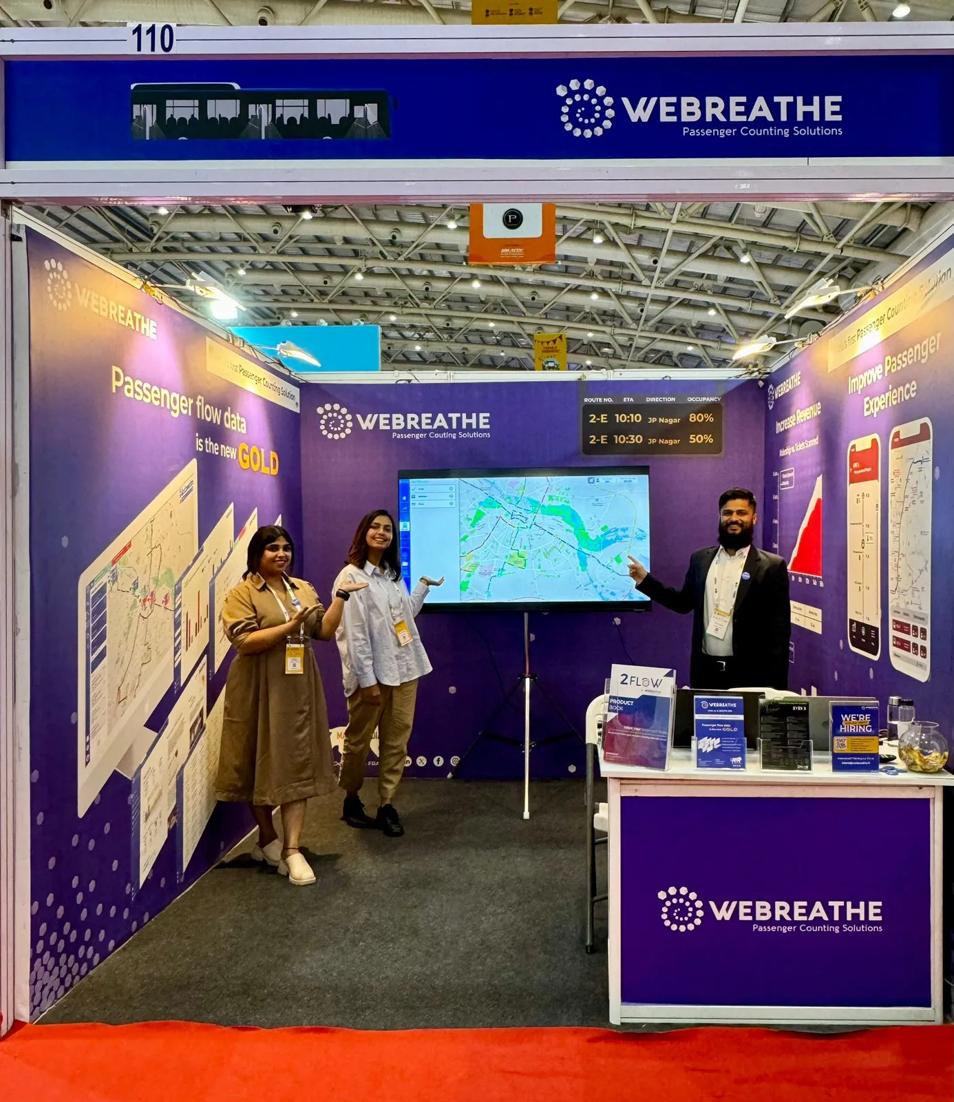WEBREATHE team at Booth 110 during Prawaas 4.0